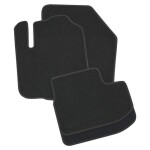 Style 4pc E60 5-s 03- textile fabric floor mat black